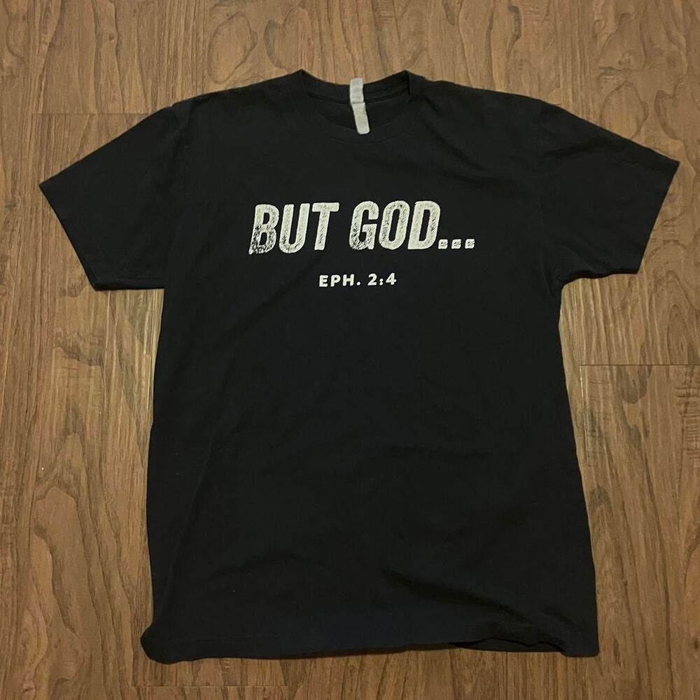 American-vintage Men's Black and Navy T-shirt